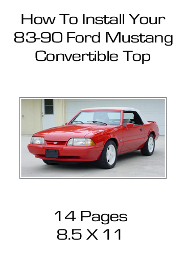1983-1990 Ford Mustang Convertible Tops and Convertible Top Parts