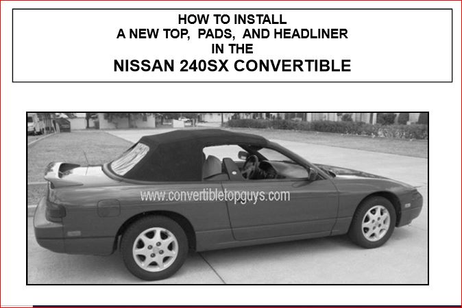 Black Haartz Vinyl Convertible Soft Top For Nissan 240SX 1992-1994 – Plastic Window, MoreThanTops