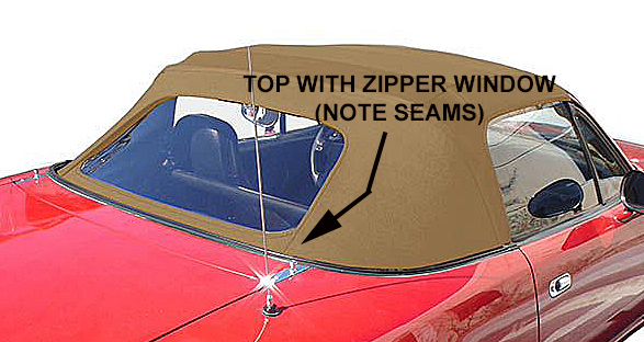 Mazda Convertible Top 1990-2005 Miata Factory Style Non-Zip - Foto 10