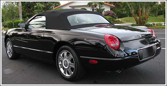 Convertible ford part thunderbird top #8