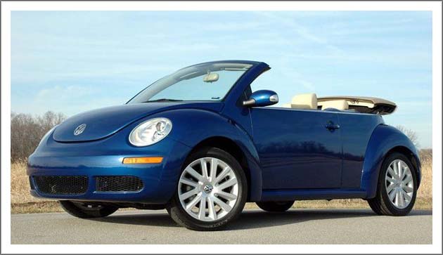 2003-2009 Volkswagen Beetle Convertible Rear Leather Headrest Gray OEM