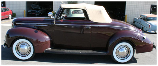 Convertible top bows for a 1937 ford #3