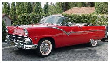 54 Ford sunliner convertible #6
