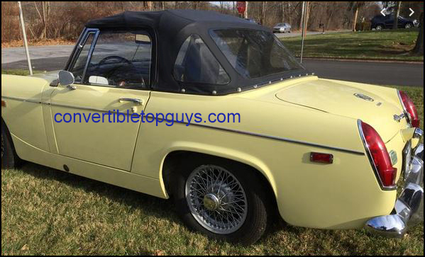 Convertible Top with Side Curtain's, Lexan Strips (3) MG Replica - MG  Magic, Classic Motor Parts